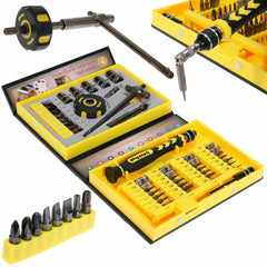 47Pcs Multi Purpose Adjustable Precision Hex Torx Star Screwdriver Set Bits Repair Tool Kit With Case